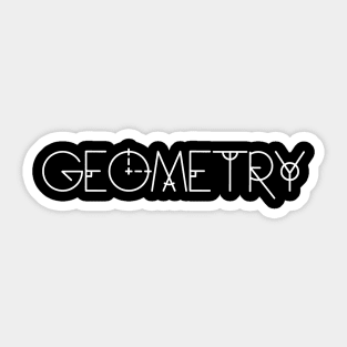 Geometry math design Sticker